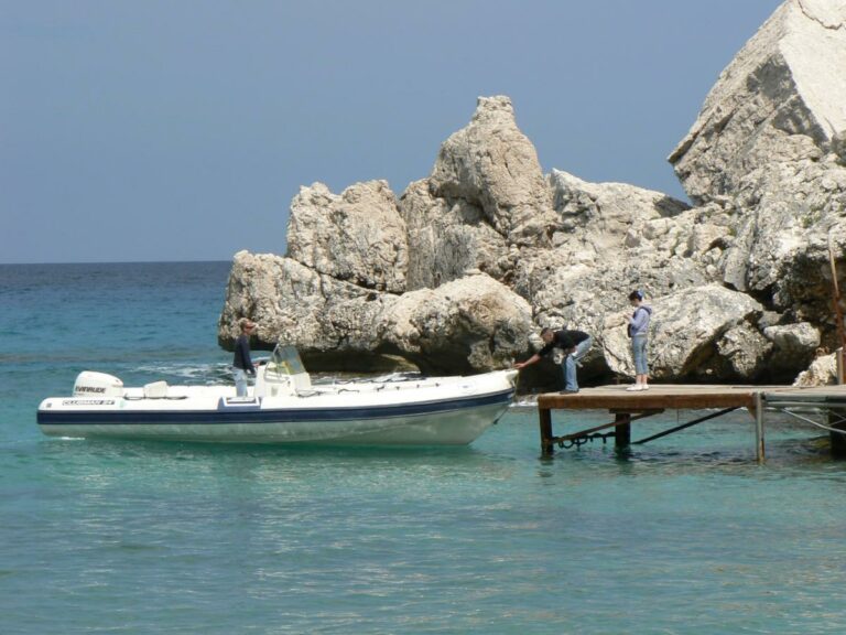 Boat from Cala Luna Beach, Sardinia