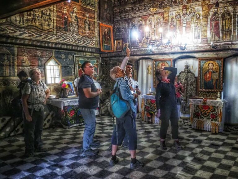 Inside Desesti, Wooden Chuch, Romania