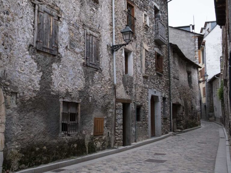 City streets of Benasque, Spain
