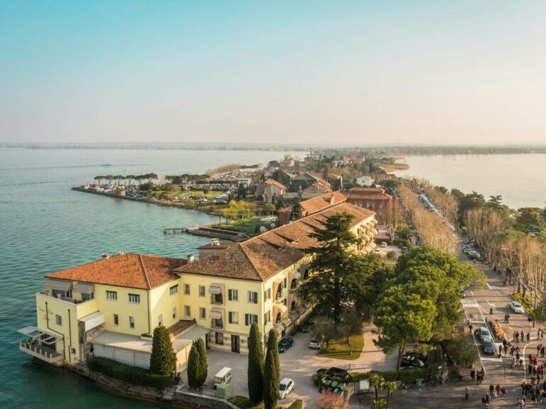 View from tower of the castle, Sirmione, Italy