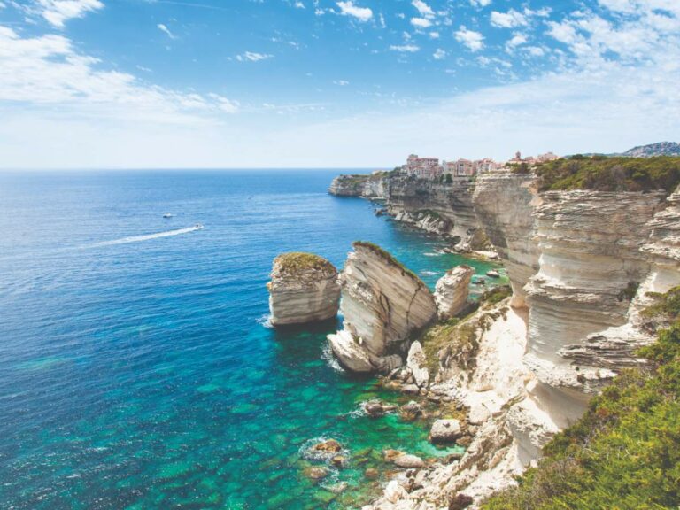 Bonifacio on top of cliff rocks, Corsica