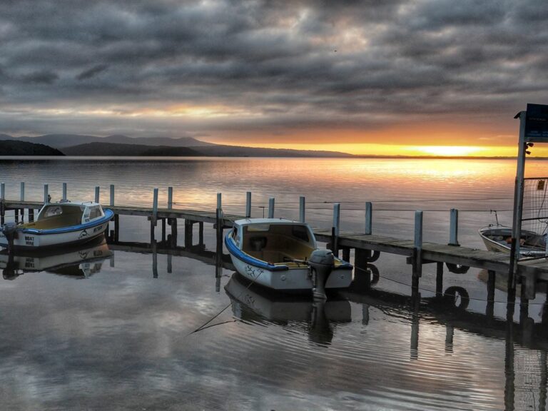 Mallacoota jetty at sunset