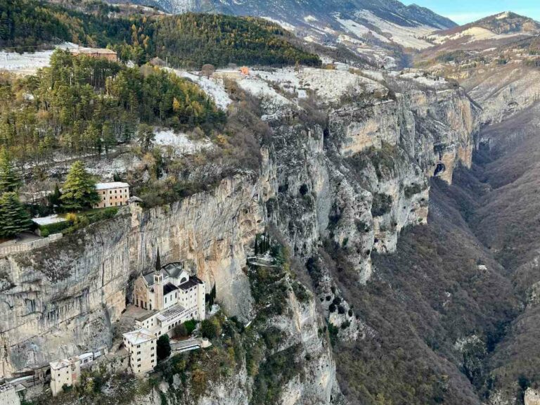 Madonna della Corona from above, Italy