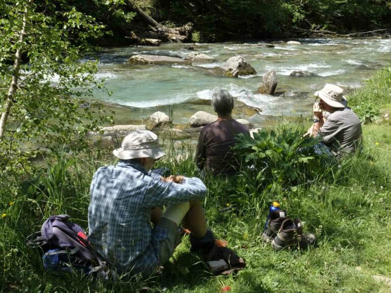 Rest stop by the stream, Ordesa, Spain