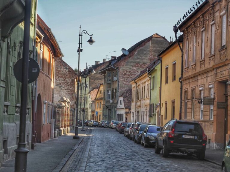 Sibiu Old Town streets, Romania