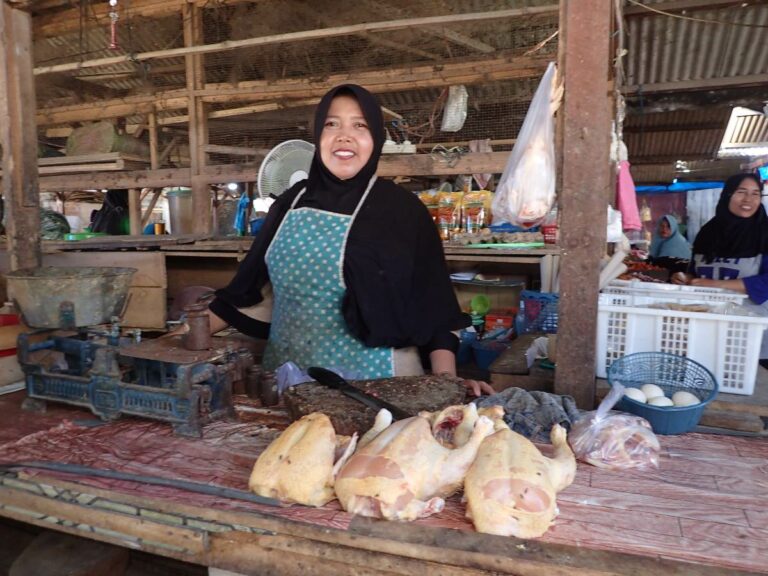 Local stall holder, WayKambas, Sumatra