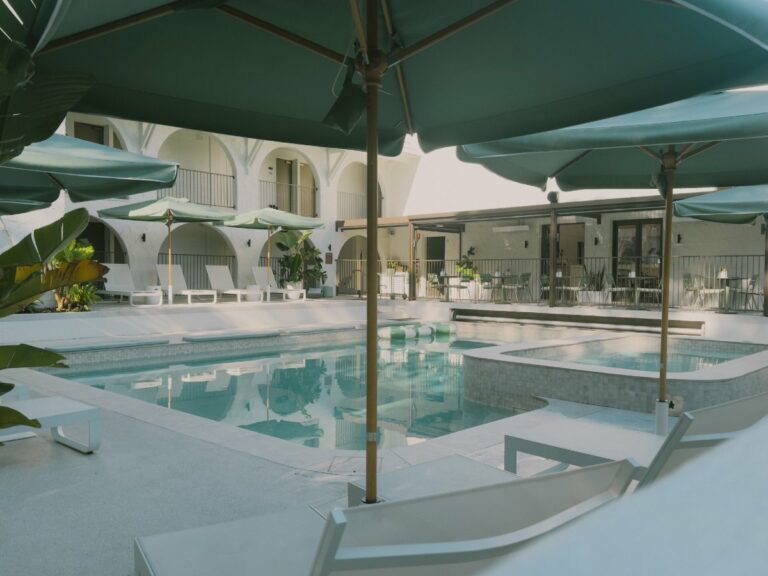Poolside at the Tamborine Boutique Hotel