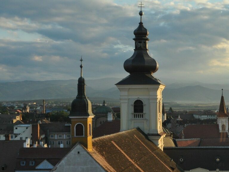 Romania Rooftops of Sibiu, Romania