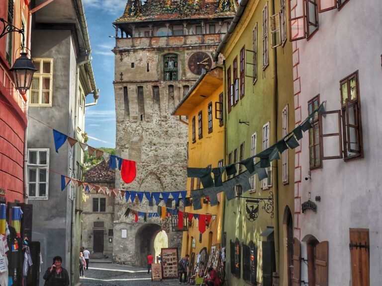 Romanian town streets