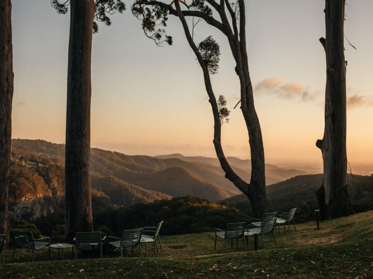 Sunset views from the Tamborine Boutique Hotel