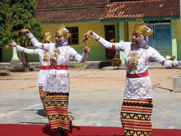 Traditional dancing, WayKambas, Sumatra