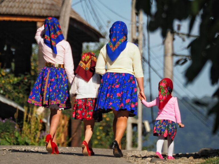 Walking home from Church, Romania